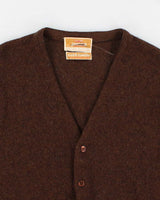 Vintage 80s Jantzen Brown Knit Cardigan - L