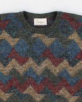 Vintage 80s/90s Wool Abstract Jumper - L