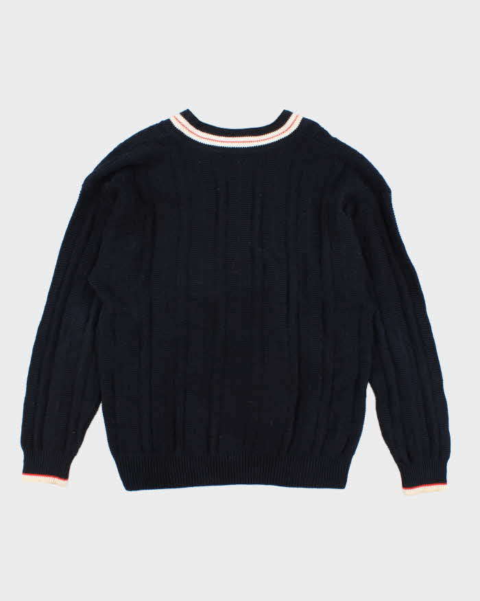 Vintage Jantzen V-Neck Navy Jumper - L