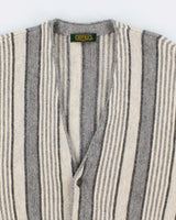 Men's Grey Astra Striped cardigan Knitwear - M