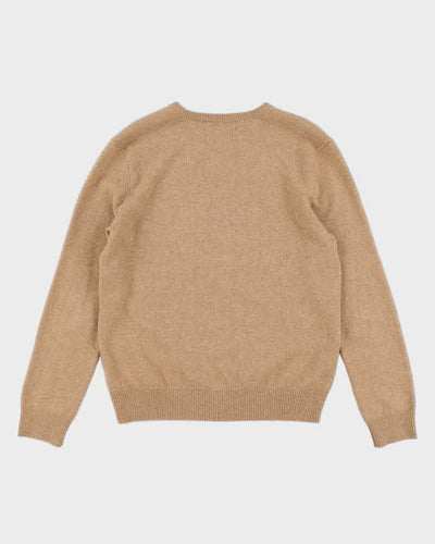 Men's Beige Ralph Lauren Knit Jumper - M