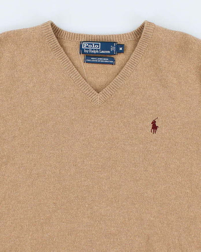 Men's Beige Ralph Lauren Knit Jumper - M