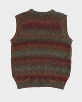 Men's Multicoloured Knit Sweater Vest - M