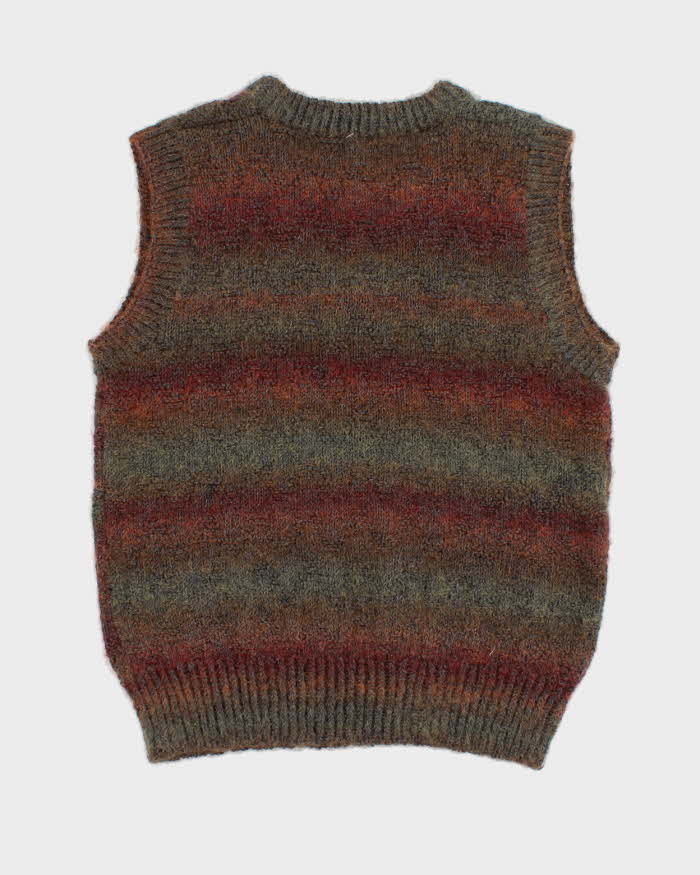 Men's Multicoloured Knit Sweater Vest - M