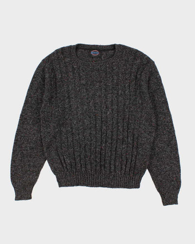 Mens Grey Jantzen Wool Knit Sweater - L