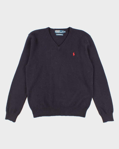 Mens Navy Ralph Lauren V Neck sweater - M