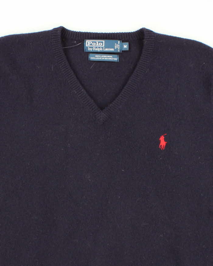 Mens Navy Ralph Lauren V Neck sweater - M