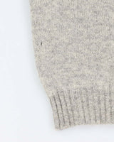 Men's Grey Wool Knit Sweater - L
