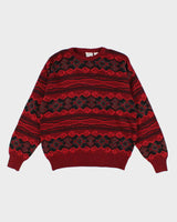 Vintage 90s Maglificio Florence Patterned Jumper - M