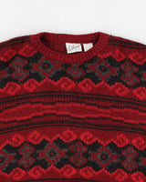 Vintage 90s Maglificio Florence Patterned Jumper - M