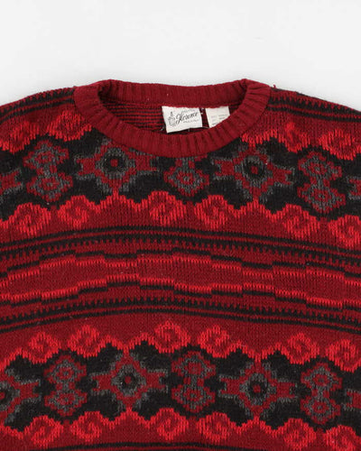 Vintage 90s Maglificio Florence Patterned Jumper - M