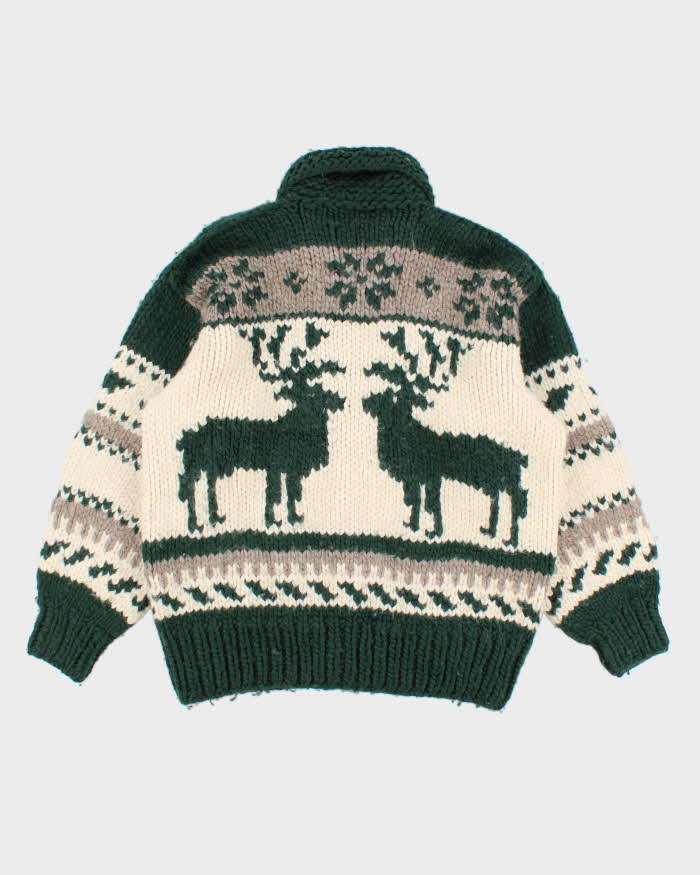 Vintage 90s FAB Canadian Cowichan Cardigan - XXL – Rokit