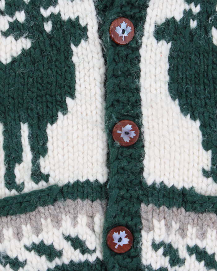 Vintage 90s FAB Canadian Cowichan Cardigan - XXL – Rokit