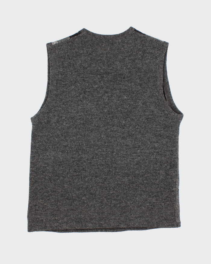 Calvin Klein Jeans Wool Blend Textured Striped Vest - L