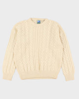 Vintage 90s TT &amp; Co Cableknit Wool Jumper - M