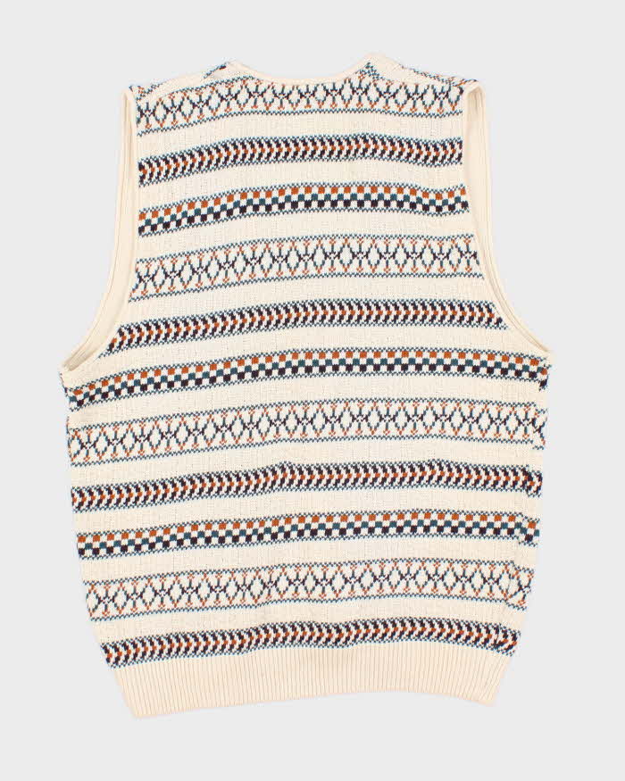 Vintage 90s Christopher Rand Cardigan Knit Vest - XXL