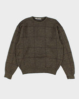 Vintage 80s Giorgio Armani Wool Blend Green Jumper - L