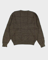 Vintage 80s Giorgio Armani Wool Blend Green Jumper - L