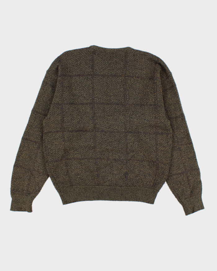 Vintage 80s Giorgio Armani Wool Blend Green Jumper - L