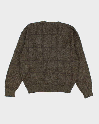 Vintage 80s Giorgio Armani Wool Blend Green Jumper - L