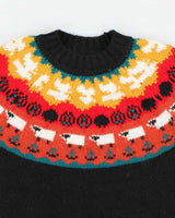 Vintage Men's Fair Isle Sheep Sweater - XL