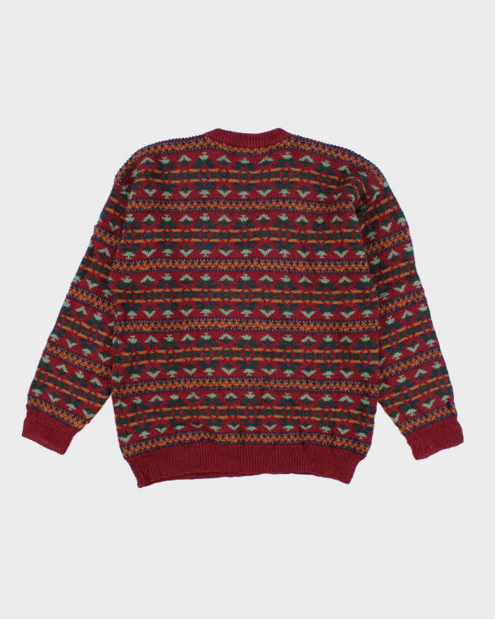 Vintage 80s Men's Oxford Blues Sweater - M