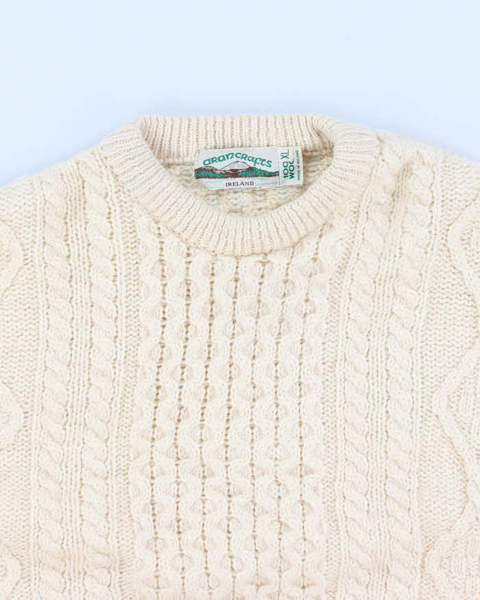 Vintage 90s Men's Aran Crafts Sweater - XL