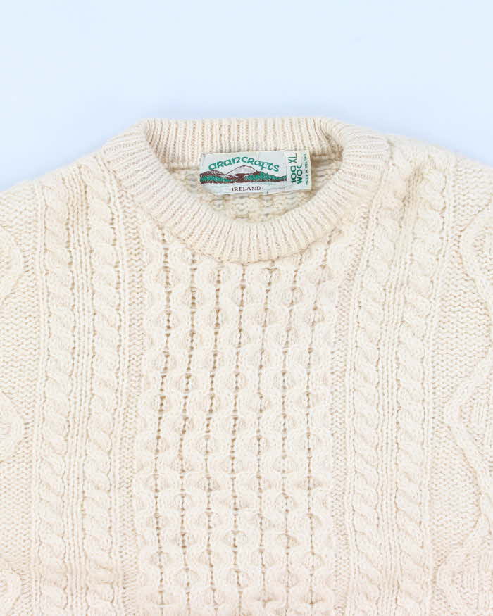 Vintage 90s Men's Aran Crafts Sweater - XL