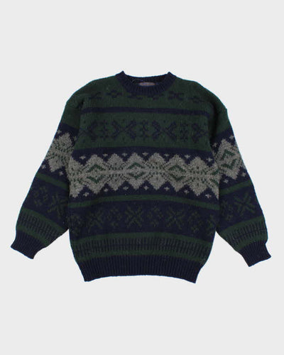 Vintage 80s WM H Leishman Wool Shetland Sweater - M