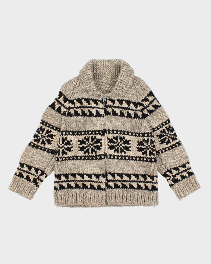 Vintage Handmade Wool Cardigan - M