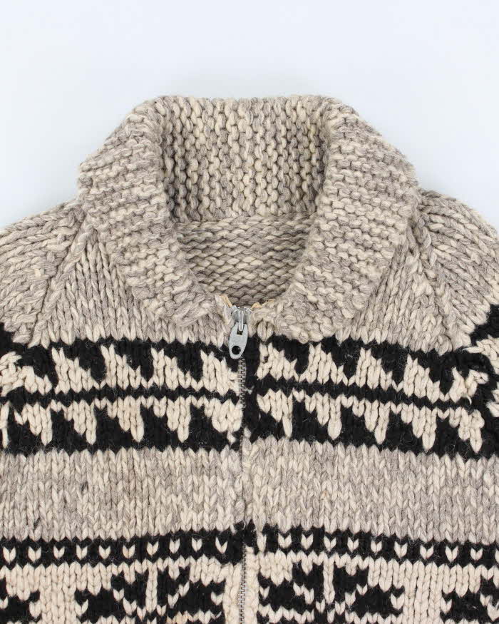 Vintage Handmade Wool Cardigan - M