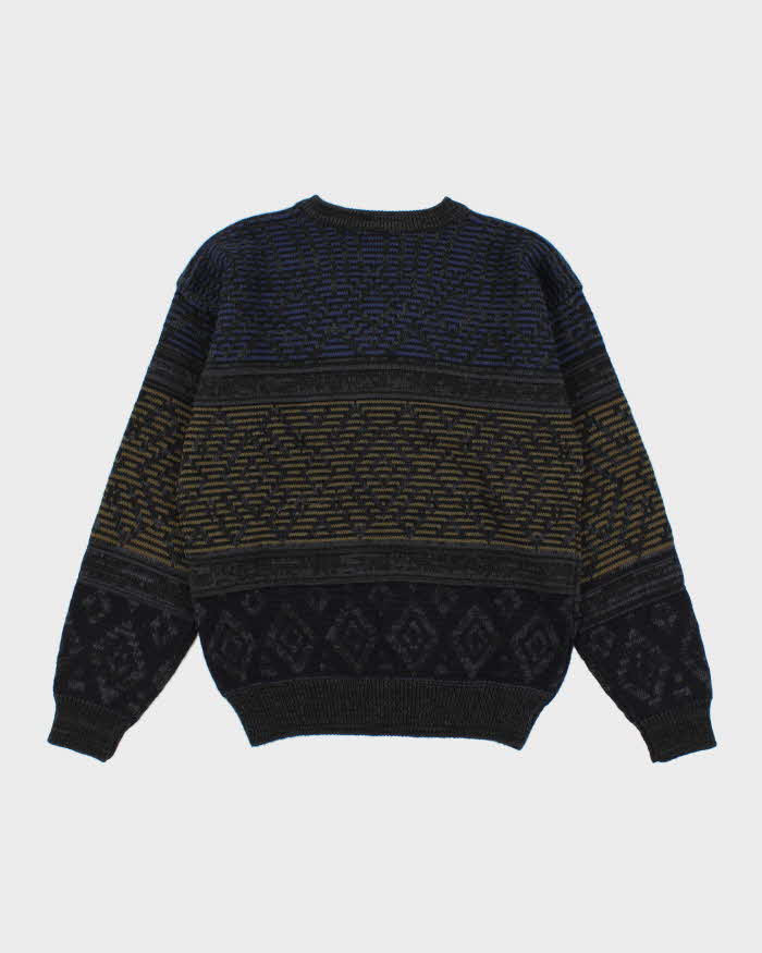 Vintage 90s Men's V-Neck Sweater - M