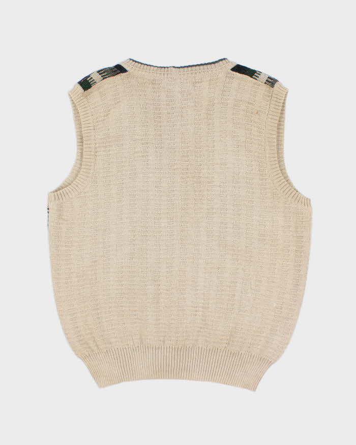 Vintage 90's Men's Wool Vest - L