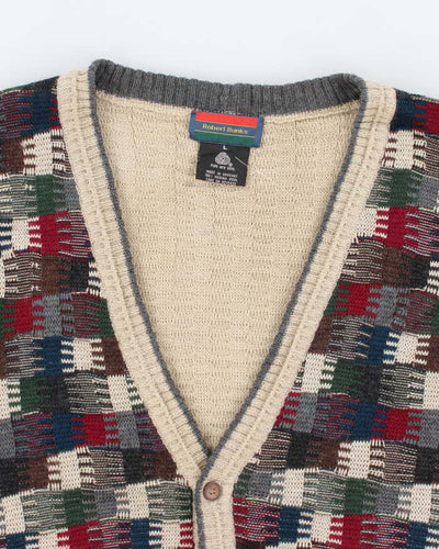 Vintage 90's Men's Wool Vest - L