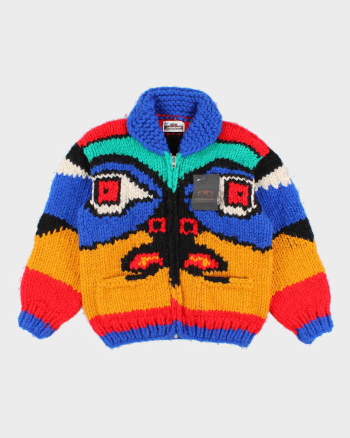 Vintage 80's Men's Longhouse Wool Zip-Up - M