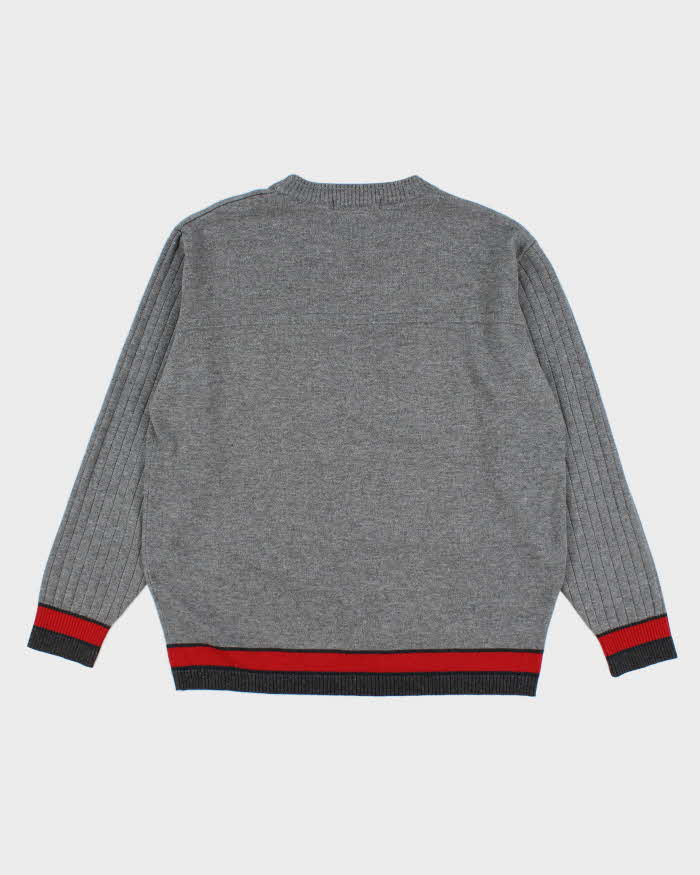 Early 00s Gucci Grey Knit Jumper - XL