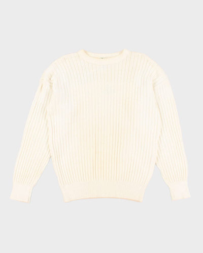 Vintage 90s Izod Lacoste Oversized Textured Knit Jumper - M