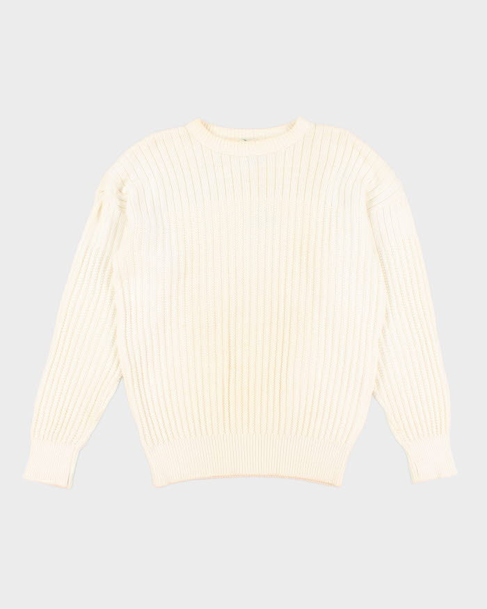 Vintage 90s Izod Lacoste Oversized Textured Knit Jumper - M