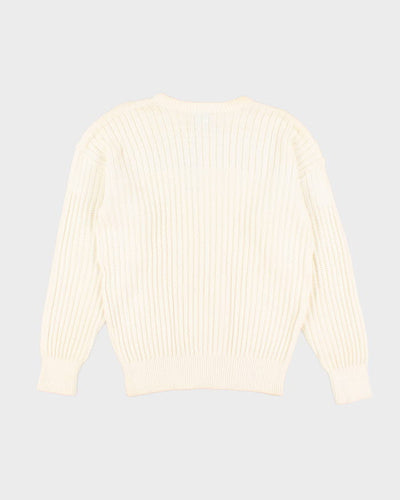 Vintage 90s Izod Lacoste Oversized Textured Knit Jumper - M