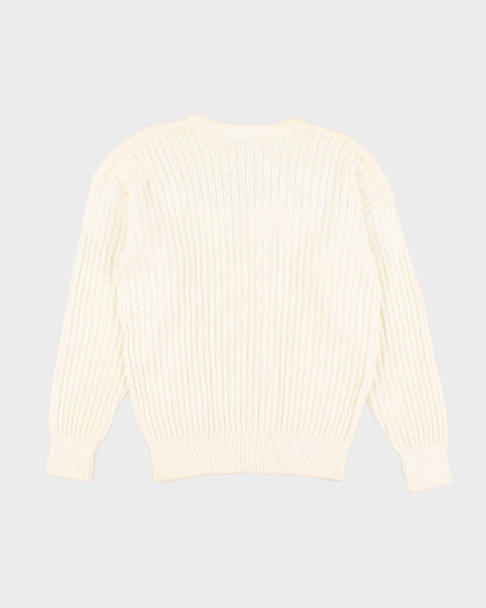 Vintage 90s Izod Lacoste Oversized Textured Knit Jumper - M