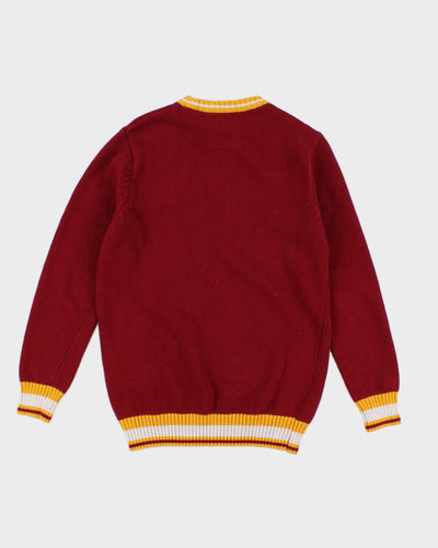 The Superdry Orange Label Red Knit Jumper - M
