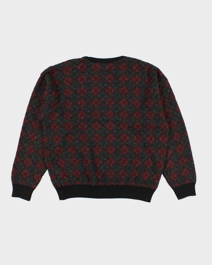 Vintage 90s Jantzen Patterned Jumper - XL