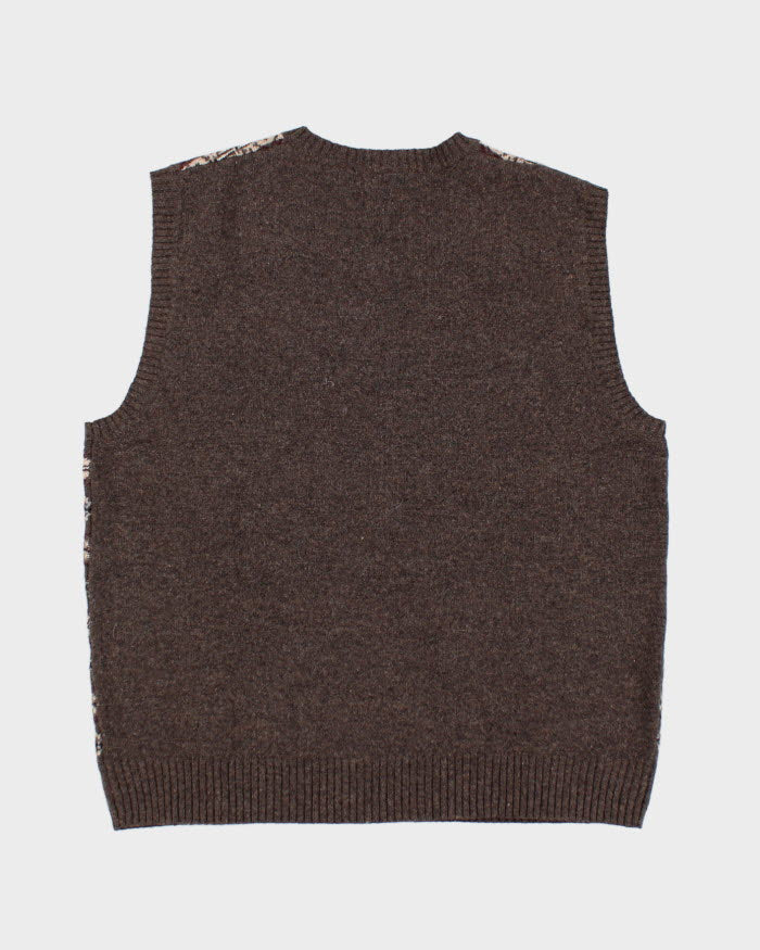 00s Lambswool/Cashmere Fair Isle Vest - L
