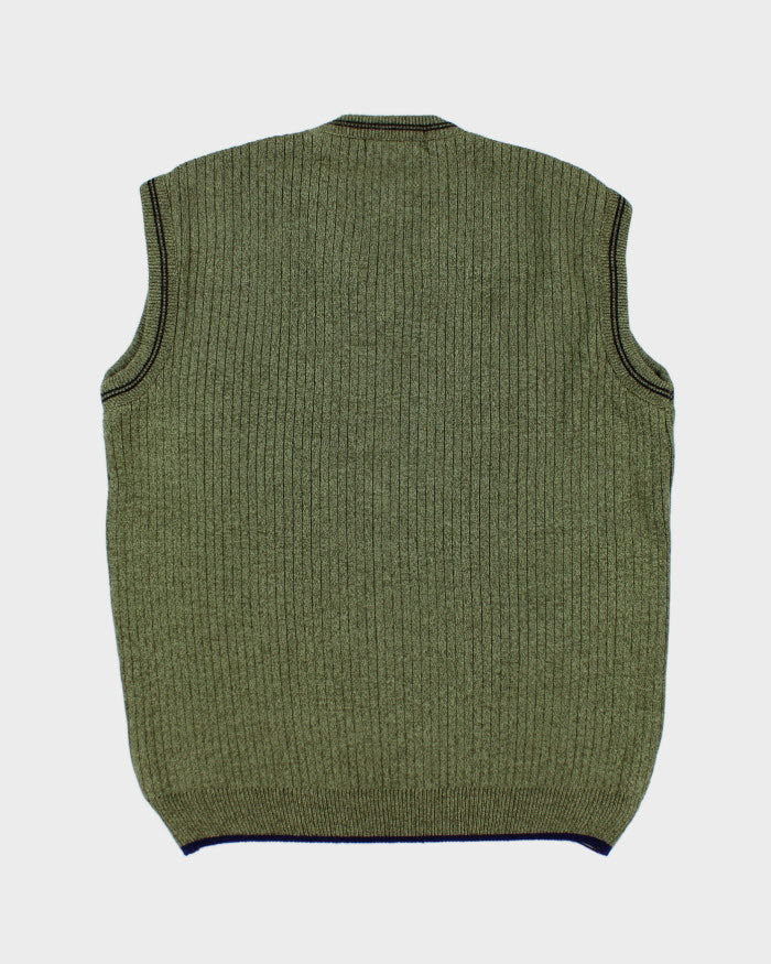 Vintage Green Knit Vest - XL