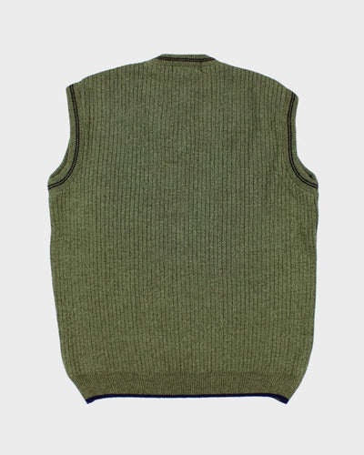 Vintage Green Knit Vest - XL