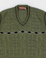 Vintage Green Knit Vest - XL