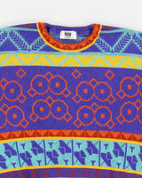 Vintage Modigliani Knitted Short Sleeve Pattern Top - L