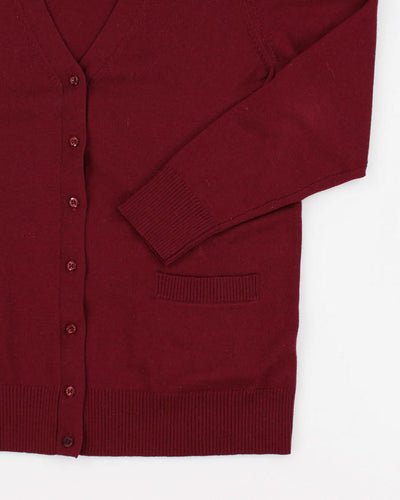 Lords And Taylor Merino Wool Red Cardigan - L