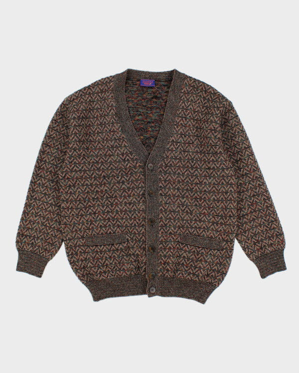 Vintage 90s Example by Missoni Wool Blend Chunky Cardigan - L