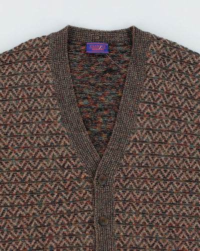 Vintage 90s Example by Missoni Wool Blend Chunky Cardigan - L